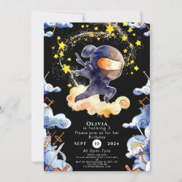 Convites Aniversário do Ninja Personalizado
