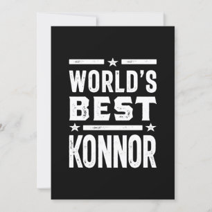 Convites Aniversário do Nome Personalizado Konnor