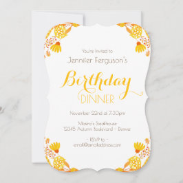 Convites Aniversário do outono