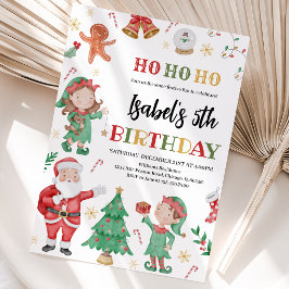 Convites Aniversário do Papai Noel e dos Elfos