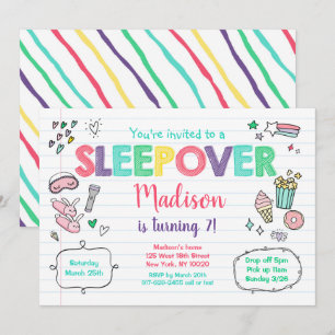 Convites Aniversário do Partido do Desmoronamento do Sleep