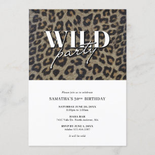 Convites Aniversário do Partido Selvagem