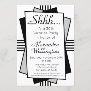 Convites Aniversário do Partido Surpresa de Arte Negra