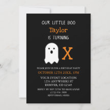 Aniversário do Pequeno Boo Fall Halloween