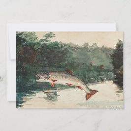 Convites Aniversário do Pescador do Winslow Homer