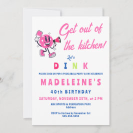 Convites Aniversário do Pickleball