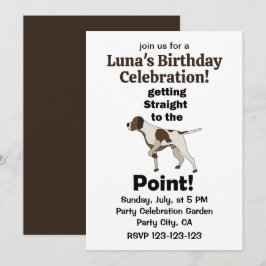 Convites Aniversário do Pointer Inglês: Vá Direto ao Ponto