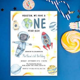 Convites Aniversário do Primeiro Espaço do Astronauta