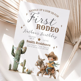 Convites Aniversário do Primeiro Rodeio Saddle Up