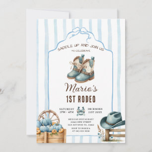 Convites Aniversário do Primeiro Rodeo Pumpkin