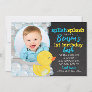 Convites Aniversário do Quadro de Calçado de Pato de Borrac