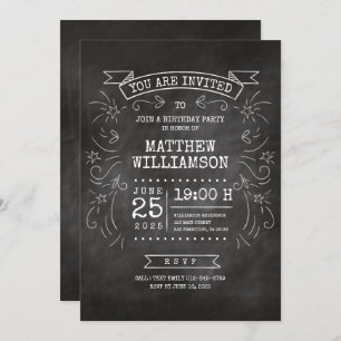 Convites Aniversário do Quadro Personalizável