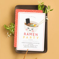 Aniversário do Ramen Chinês Asiático