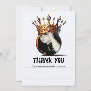 Convites Aniversário do Rei Dourado do Basquete Obrigado