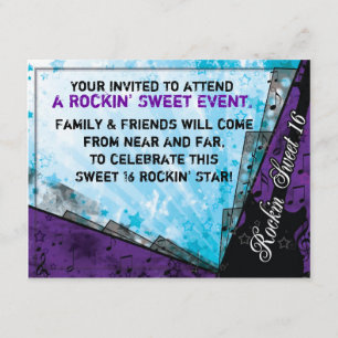 Convites Aniversário do Rockin Sweetuth