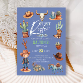 Convites Aniversário do Rodeo primeiro aniversario Ocidenta