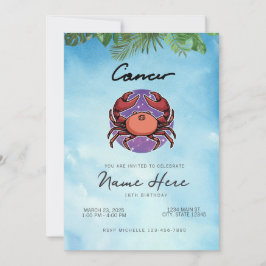 Convites Aniversário do Signo de Câncer