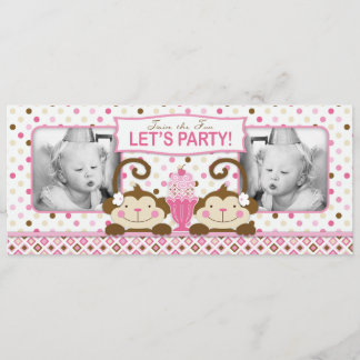 Convites Aniversário do Sorvete e Macacos Gêmeos