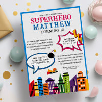 Aniversário do Super Herói Comic Book Boys