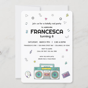 Convites Aniversário do Tema Musical Totalmente Trilha dos 