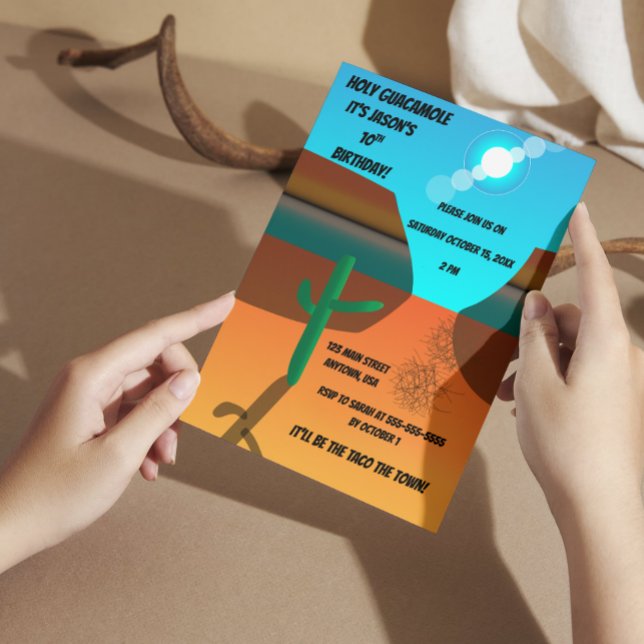 Convites Aniversário do Tumbleweed do Sudoeste (Criador carregado)