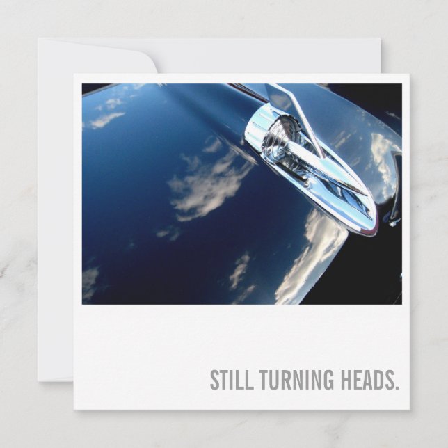 Convites Aniversário do veículo mais de 75 - Cabeças girató (Frente)