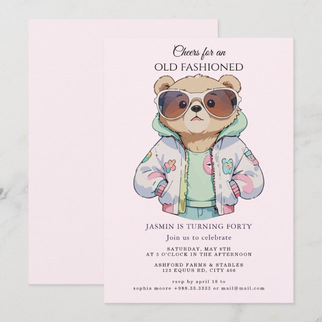 Convites Aniversário do Velho Movimento" (Frente/Verso)