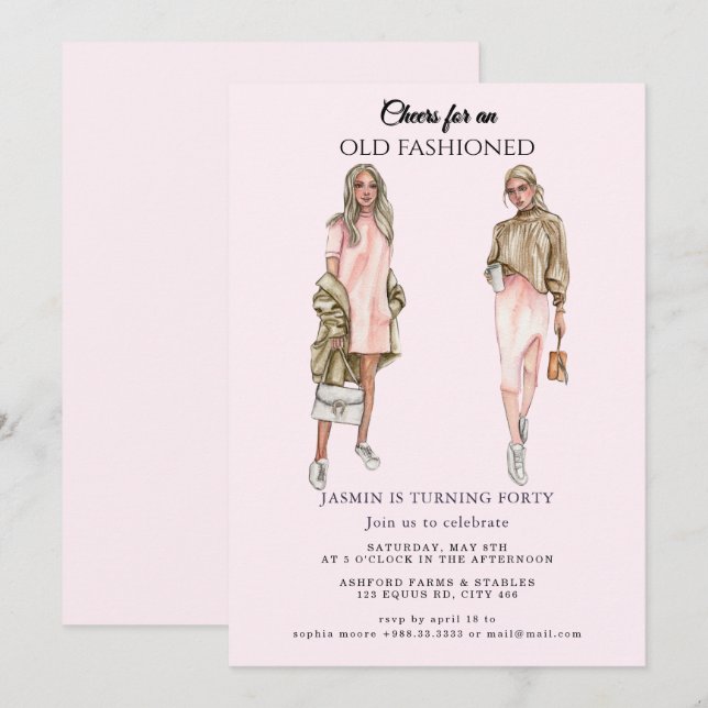 Convites Aniversário do Velho Movimento" (Frente/Verso)