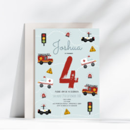 Convites Aniversário do Viagem de Emergência da Polícia Azu