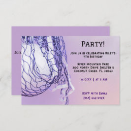 Convites Aniversário do Voleibol Esportivo Roxo