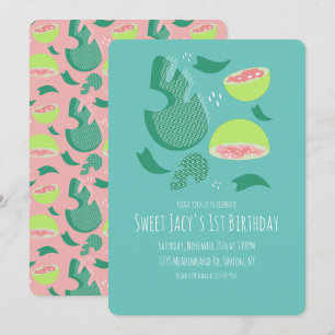 Convites Aniversário Doce da Fruta Gava