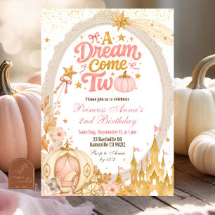 Convites Aniversário Dois Sonho da Princesa do Outono da Ab
