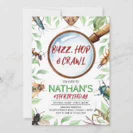 Convites Aniversário dos Insetos Insetos