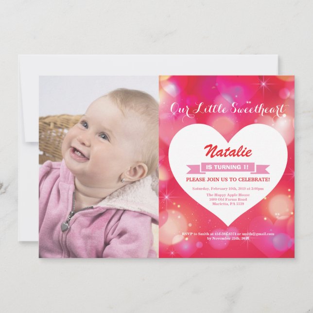 Convites Aniversário dos namorados nosso querido pequeno (Frente)