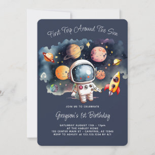 Convites Aniversário dos Planetas do Espaço Exterior