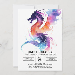 Convites Aniversário dos Sonhos do Pequeno Dragão