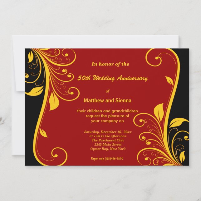 Convites Aniversário dos Suportes Dourados (Frente)