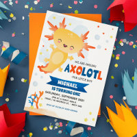 Aniversário Dourado Axolotl Boy