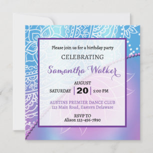Convites Aniversário Elegante para Qualquer Idade