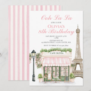 Convites Aniversário em Paris Café Parisiense