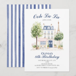 Convites Aniversário em Paris Café Parisiense Chá de Bebê