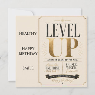 Convites Aniversário engraçado para amigos – Nível de idade
