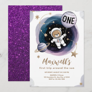 Convites Aniversário Espacial do Astronauta 1º
