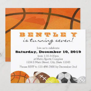 Convites Aniversário Esportivo