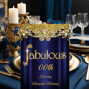 Convites Aniversário fabuloso Steel Azul Roxo Pérolas Doura