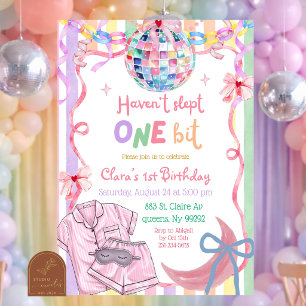 Convites Aniversário Fancy Pastel Não dormi nada