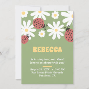Convites Aniversário floral personalizado