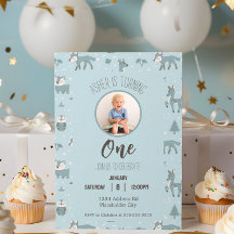 Aniversário Floresta Azul, Foto Personalizada