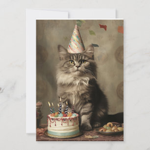 Convites Aniversário Gato