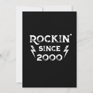 Convites Aniversário Gift Classic Rock para os anos 2000